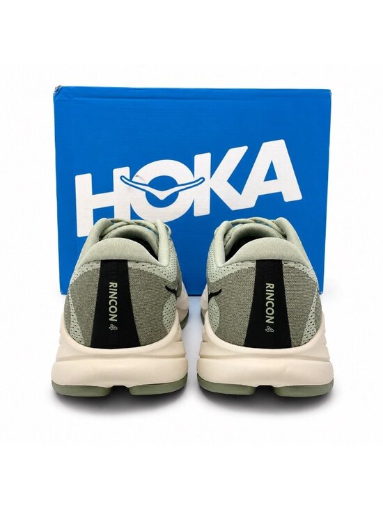 Hoka Rincon 4 Supportive Mens 9.5 D Forest Lichen Eucalyptus Running Shoes